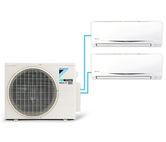 (Combo khuyến mãi) Hệ thống máy lạnh Daikin multi s Inverter 3.0 HP (3HP Ngựa) - 1 dàn nóng 2 dàn lạnh (1.5 + 1.5 HP (1.5 Ngựa) MKC70SVMV-CTKC35RVMV+CTKC35RVMV