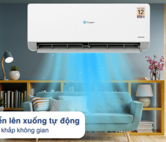 Máy lạnh Casper 1.5hp inverter QC12IU36A model 2025